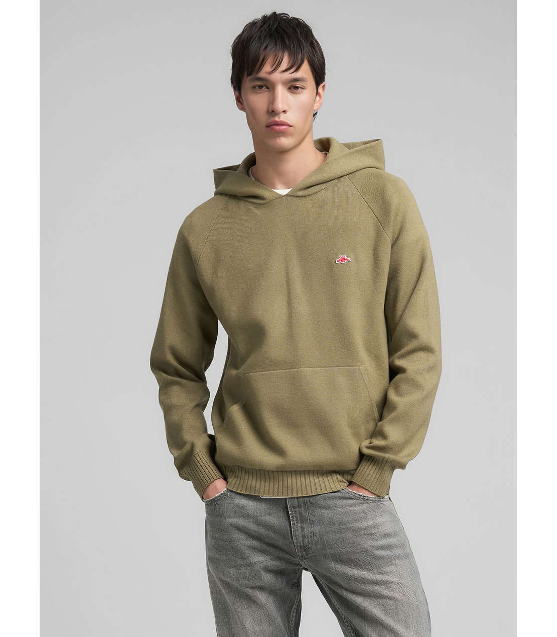 リサイクルファイバーニットフーディー 詳細画像 セージメランジ 2